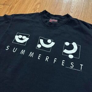Summerfest Men's Shirt Vintage 1993 90s‎ Milwaukee Rock Concert Music Large